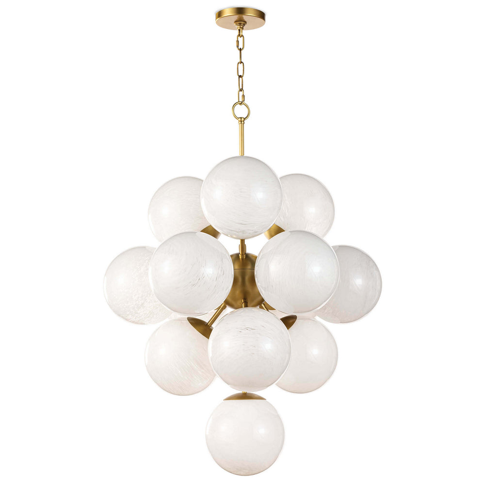 Regina Andrew Canada - 13 Light Chandelier - La Dame - Natural Brass- Union Lighting Luminaires Decor
