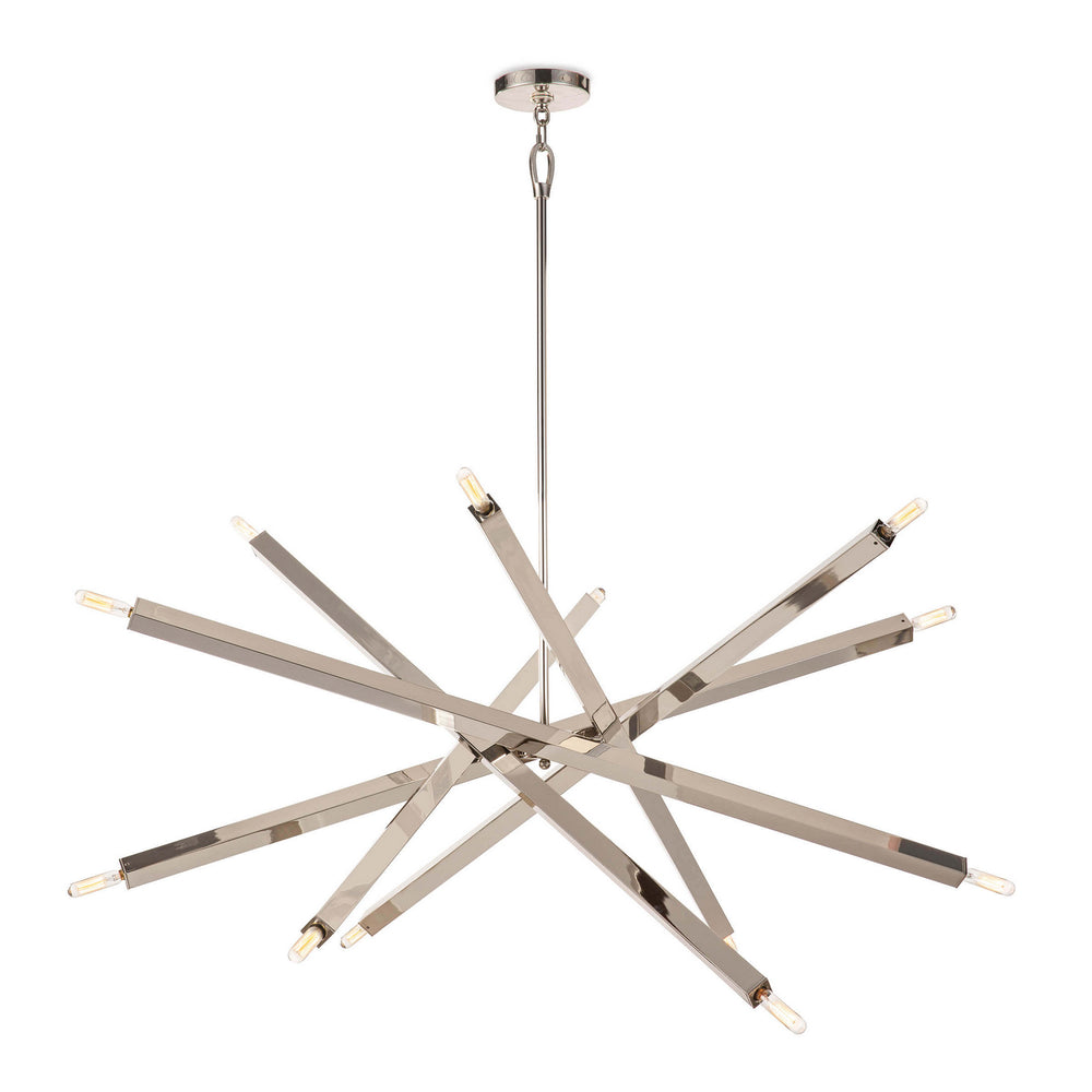 Regina Andrew Canada - 12 Light Chandelier - Viper - Polished Nickel- Union Lighting Luminaires Decor