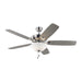 "Generation Lighting Canada. - 52"Ceiling Fan - Colony - Brushed Steel- Union Lighting Luminaires Decor"