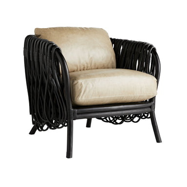 Arteriors - Lounge Chair - Strata - Black- Union Lighting Luminaires Decor