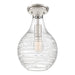 Quoizel - One Light Semi-Flush Mount - Genie - Brushed Nickel- Union Lighting Luminaires Decor