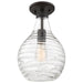 Quoizel - One Light Semi-Flush Mount - Genie - Old Bronze- Union Lighting Luminaires Decor