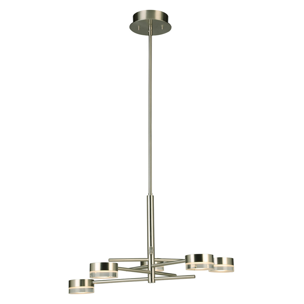 Eglo Canada - LED Chandelier - Transton - Brushed Nickel- Union Lighting Luminaires Decor