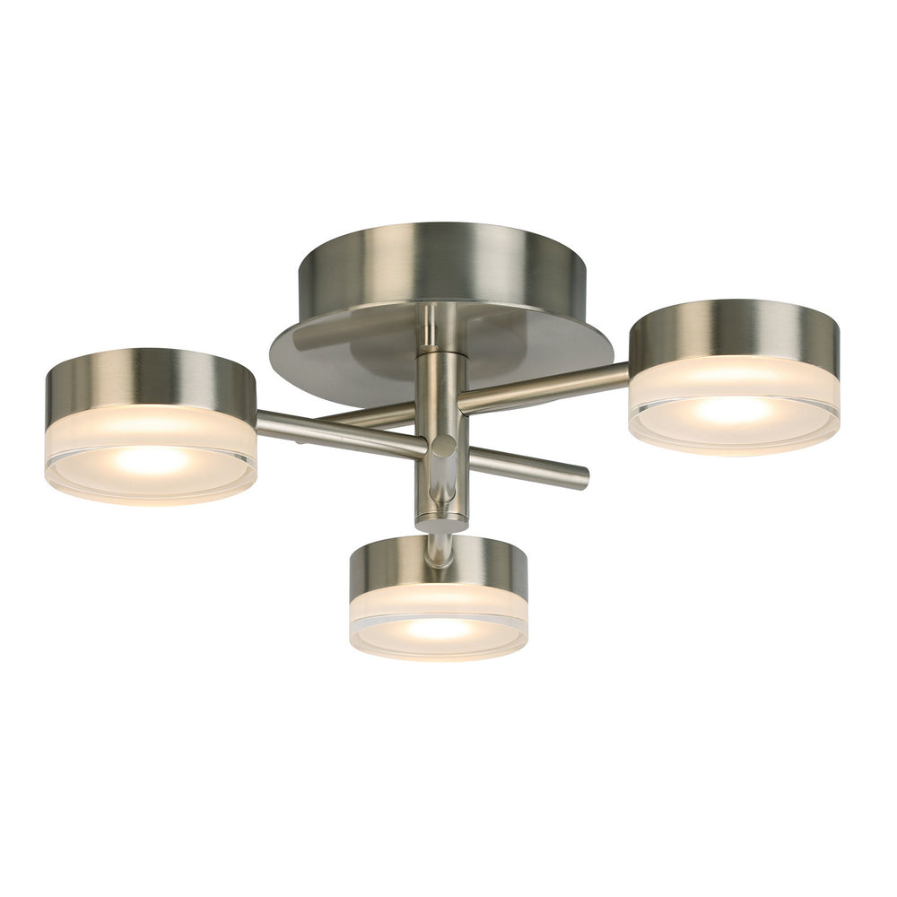 Eglo Canada - LED Ceiling Mount - Transton - Brushed Nickel- Union Lighting Luminaires Decor