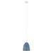 Eglo Canada - One Light Pendant - Sarabia - Pastel Dark Blue, Silver- Union Lighting Luminaires Decor