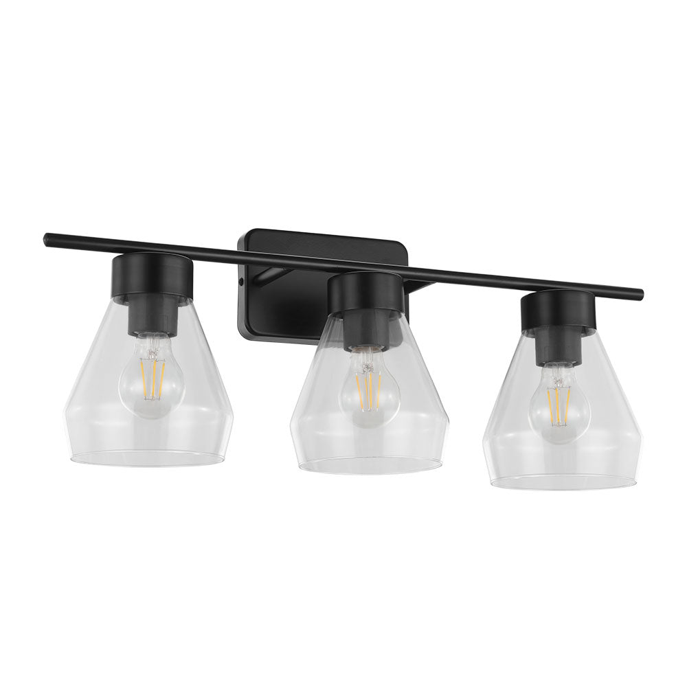 Eglo Canada - Three Light Bath/Vanity - Cantare - Matte Black- Union Lighting Luminaires Decor