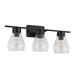 Eglo Canada - Three Light Bath/Vanity - Cantare - Matte Black- Union Lighting Luminaires Decor