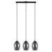 Eglo Canada - Three Light Pendant - Estanys - Matte Black- Union Lighting Luminaires Decor