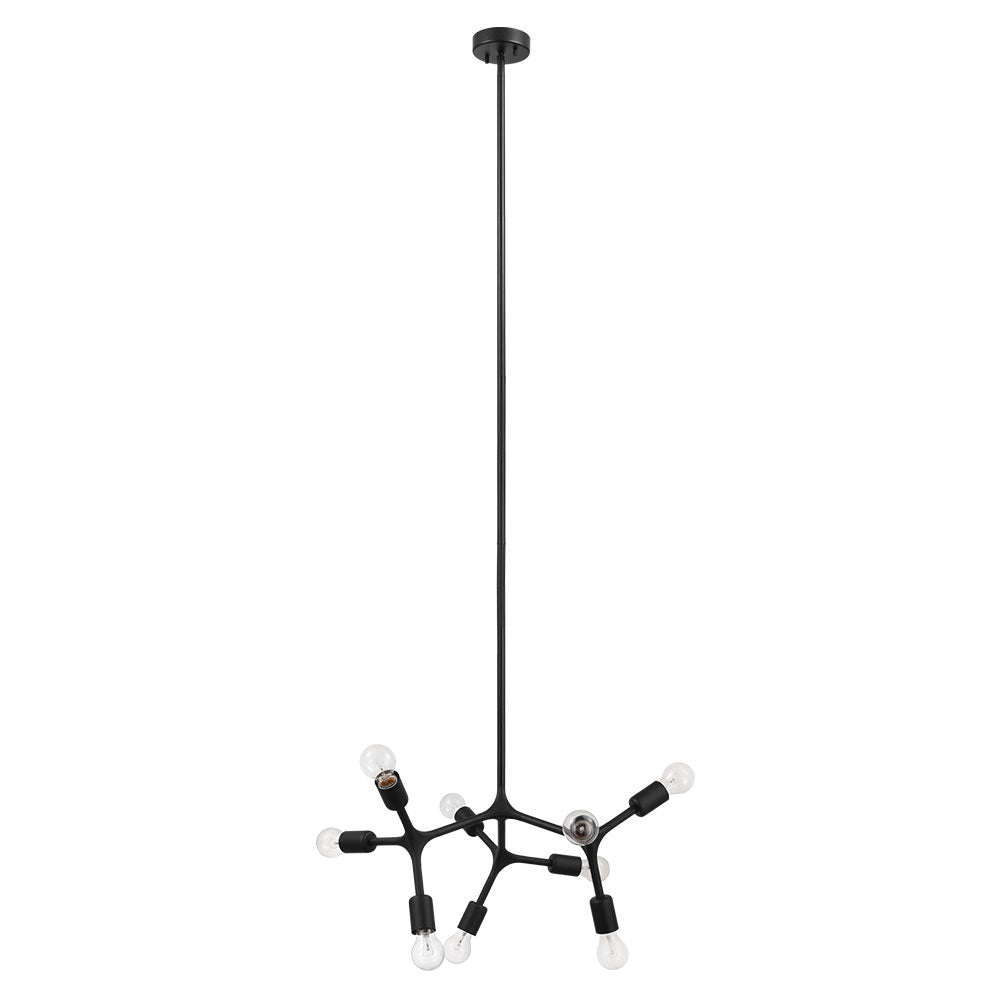 Eglo Canada - Nine Light Pendant - Bocadella - Black- Union Lighting Luminaires Decor