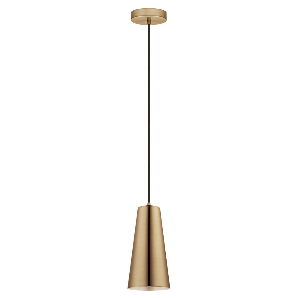 Eglo Canada - One Light Pendant - Pratella 1 - Brushed Gold- Union Lighting Luminaires Decor