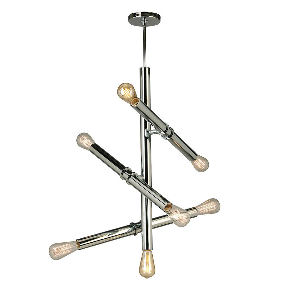 Eglo Canada - Seven Light Pendant - Drucker - Chrome- Union Lighting Luminaires Decor