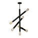 Eglo Canada - Seven Light Pendant - Drucker - Black- Union Lighting Luminaires Decor