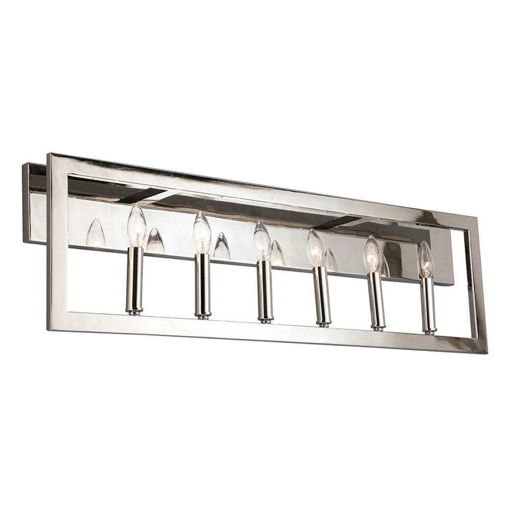 Eglo Canada - Six Light Bath/Vanity - Jordan - Satin Nickel- Union Lighting Luminaires Decor
