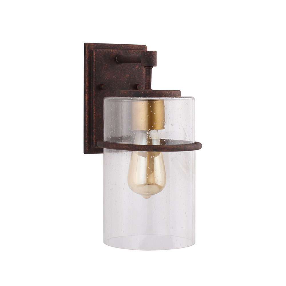 Eglo Canada - One Light Outdoor Wall Mount - Brandel - Rust/Gold- Union Lighting Luminaires Decor