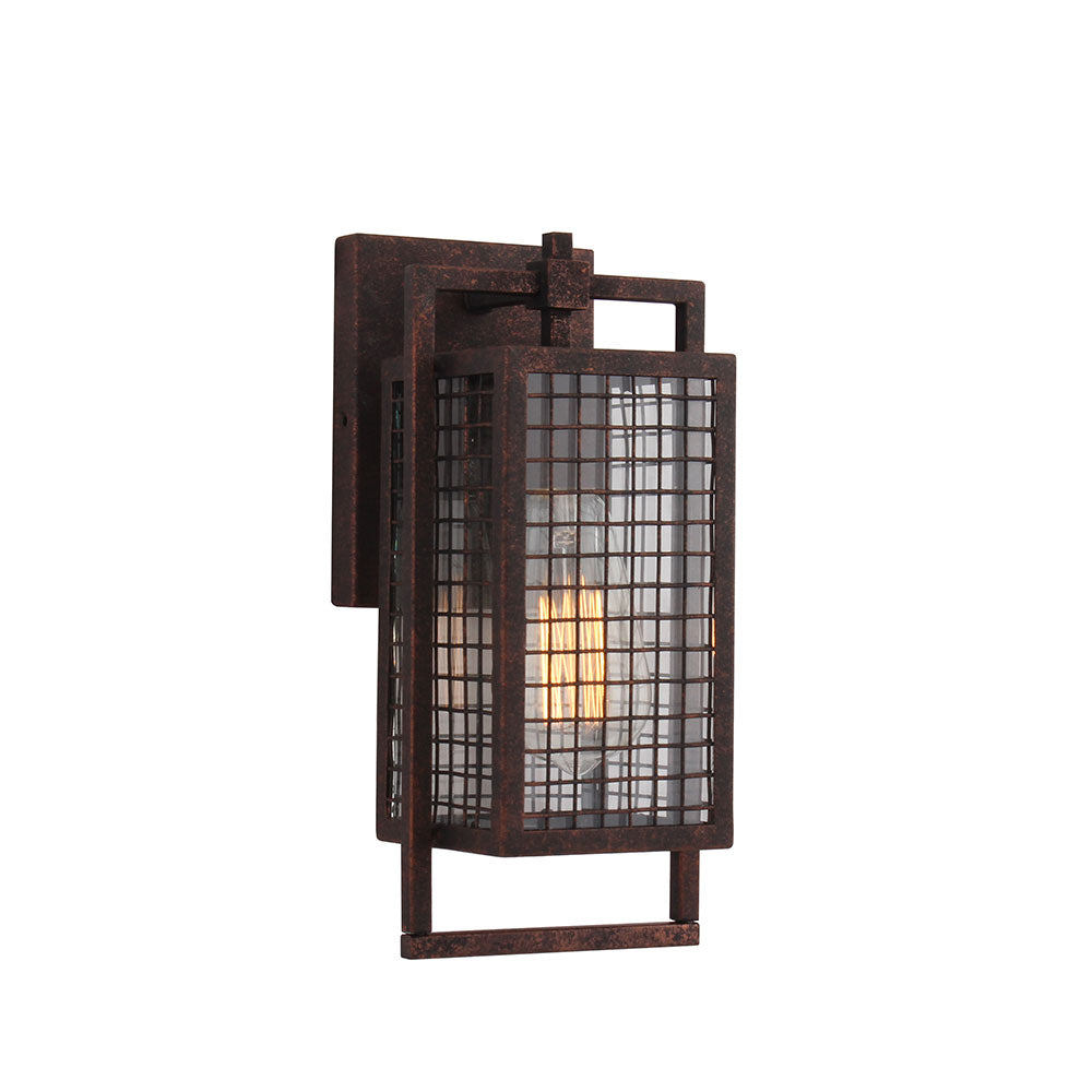 Eglo Canada - One Light Outdoor Wall Mount - Garraux - Rust- Union Lighting Luminaires Decor