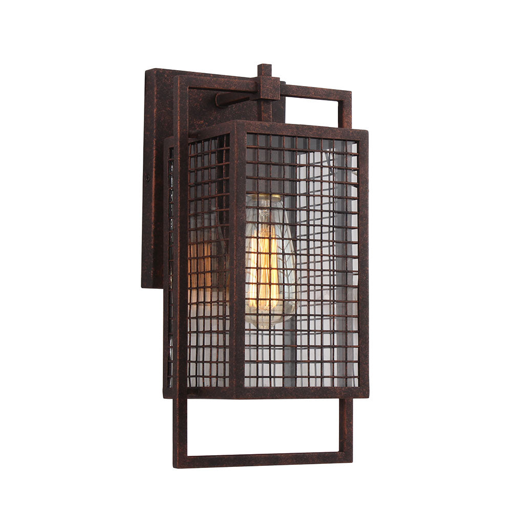 Eglo Canada - One Light Outdoor Wall Mount - Garraux - Rust- Union Lighting Luminaires Decor