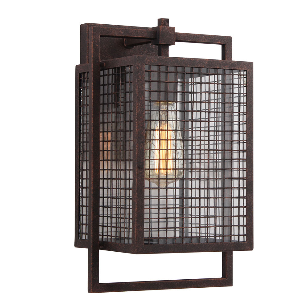 Eglo Canada - One Light Outdoor Wall Mount - Garraux - Rust- Union Lighting Luminaires Decor