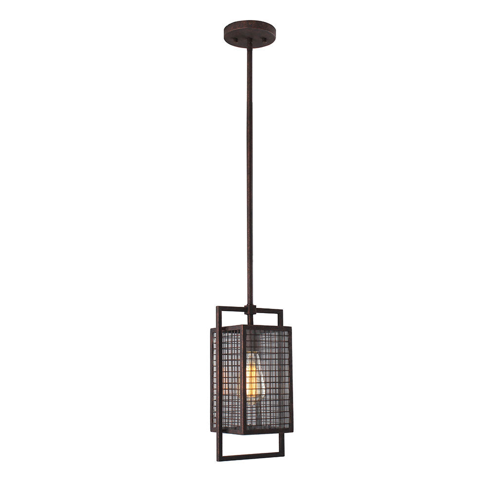 Eglo Canada - One Light Pendant - Garraux - Rust- Union Lighting Luminaires Decor