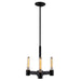 Eglo Canada - Three Light Chandelier - Broyles - Matte Black- Union Lighting Luminaires Decor