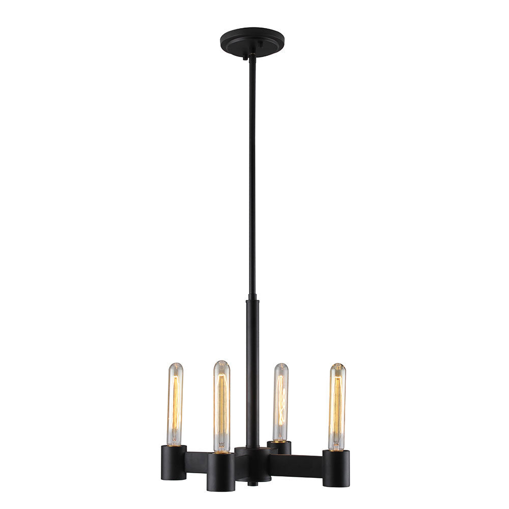 Eglo Canada - Four Light Chandelier - Broyles - Matte Black- Union Lighting Luminaires Decor