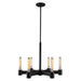 Eglo Canada - Six Light Chandelier - Broyles - Matte Black- Union Lighting Luminaires Decor