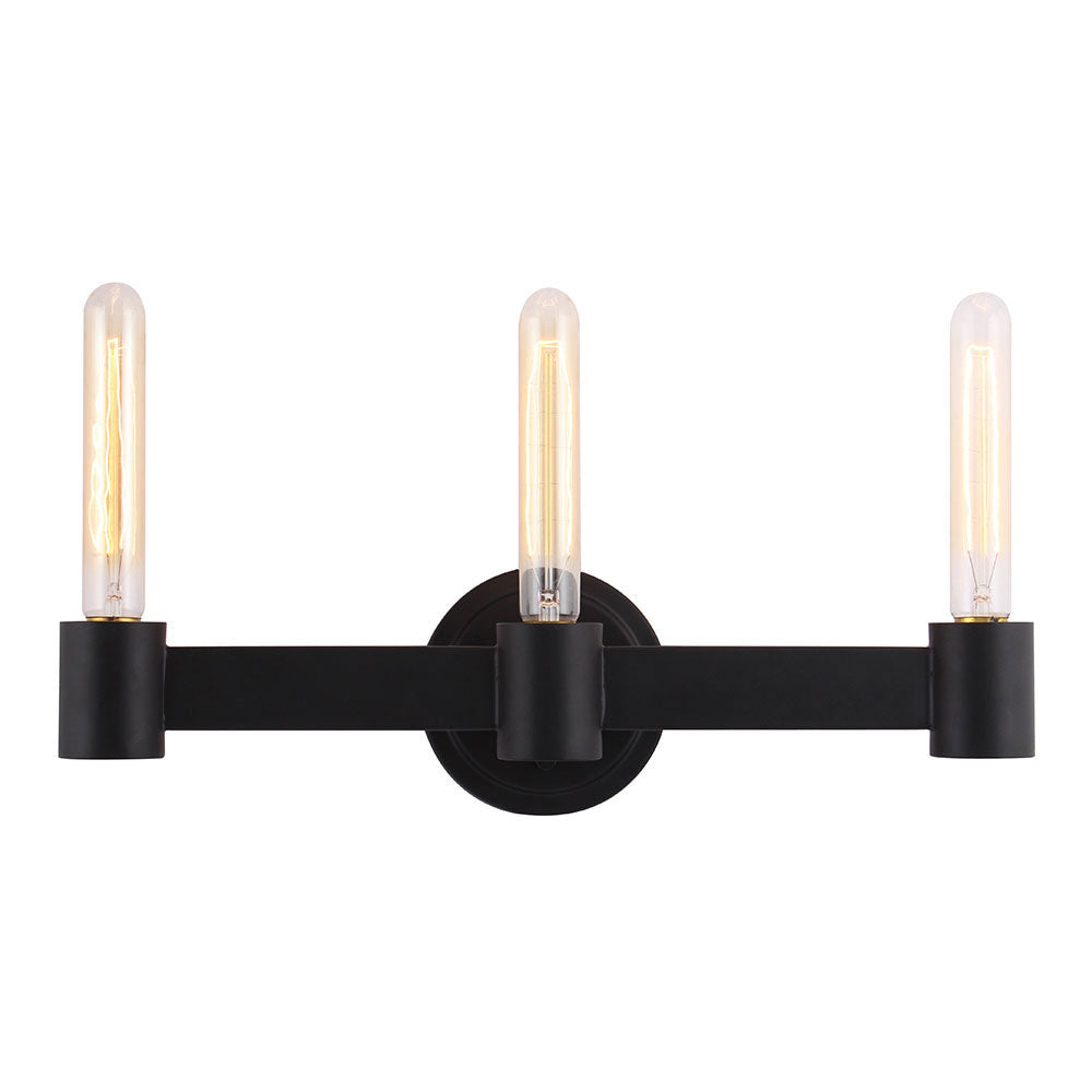 Eglo Canada - Three Light Bath/Vanity - Broyles - Matte Black- Union Lighting Luminaires Decor