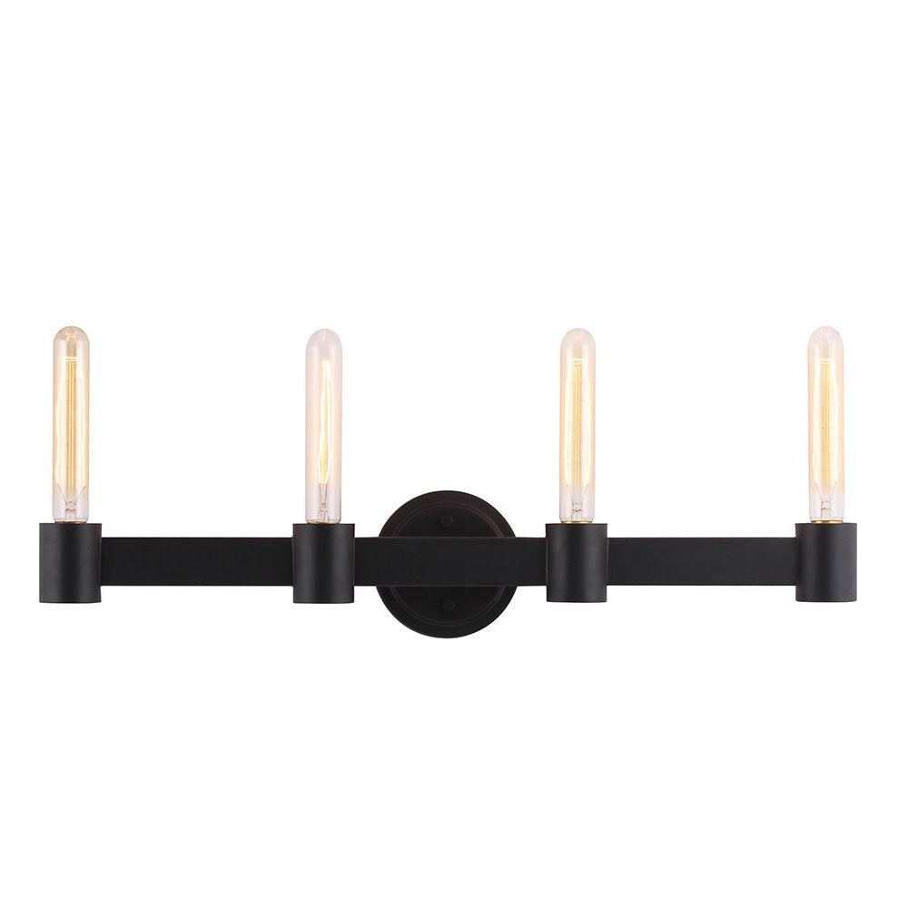 Eglo Canada - Four Light Bath/Vanity - Broyles - Matte Black- Union Lighting Luminaires Decor