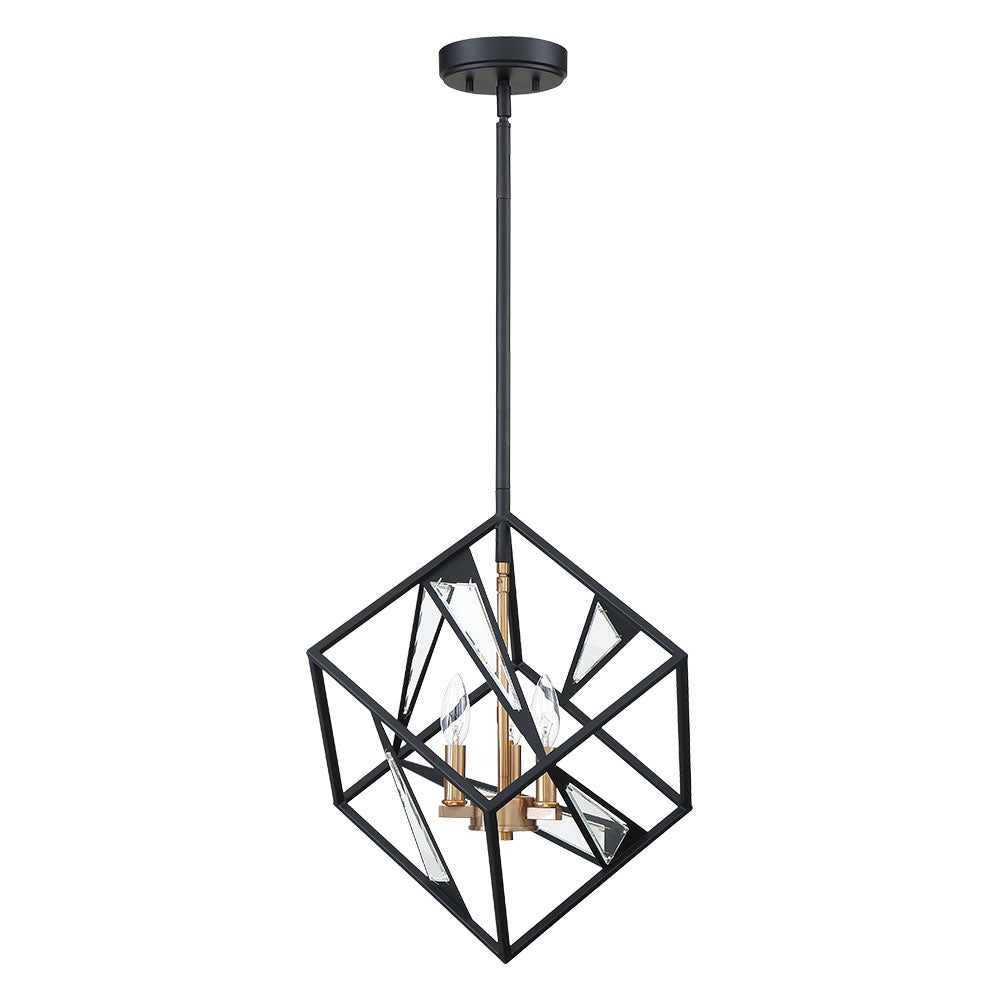 Eglo Canada - Three Light Pendant - Corrietes - Matte Black- Union Lighting Luminaires Decor
