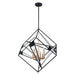 Eglo Canada - Six Light Pendant - Corrietes - Matte Black- Union Lighting Luminaires Decor