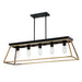 Eglo Canada - Five Light Pendant - Paulino - Brushed Gold And Matte Black- Union Lighting Luminaires Decor