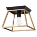 Eglo Canada - One Light Ceiling Mount - Paulino - Brushed Gold And Matte Black- Union Lighting Luminaires Decor