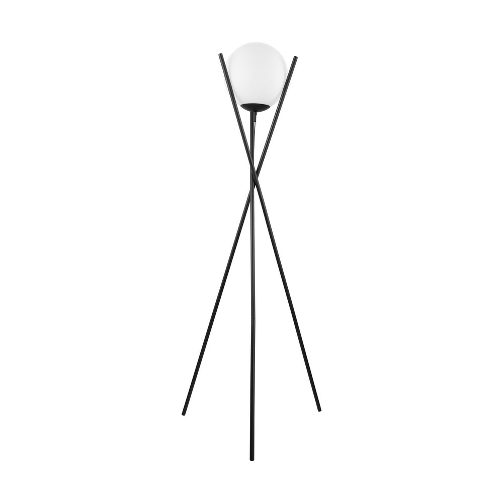 Eglo Canada - One Light Floor Lamp - Salvezinas - Matte Black- Union Lighting Luminaires Decor