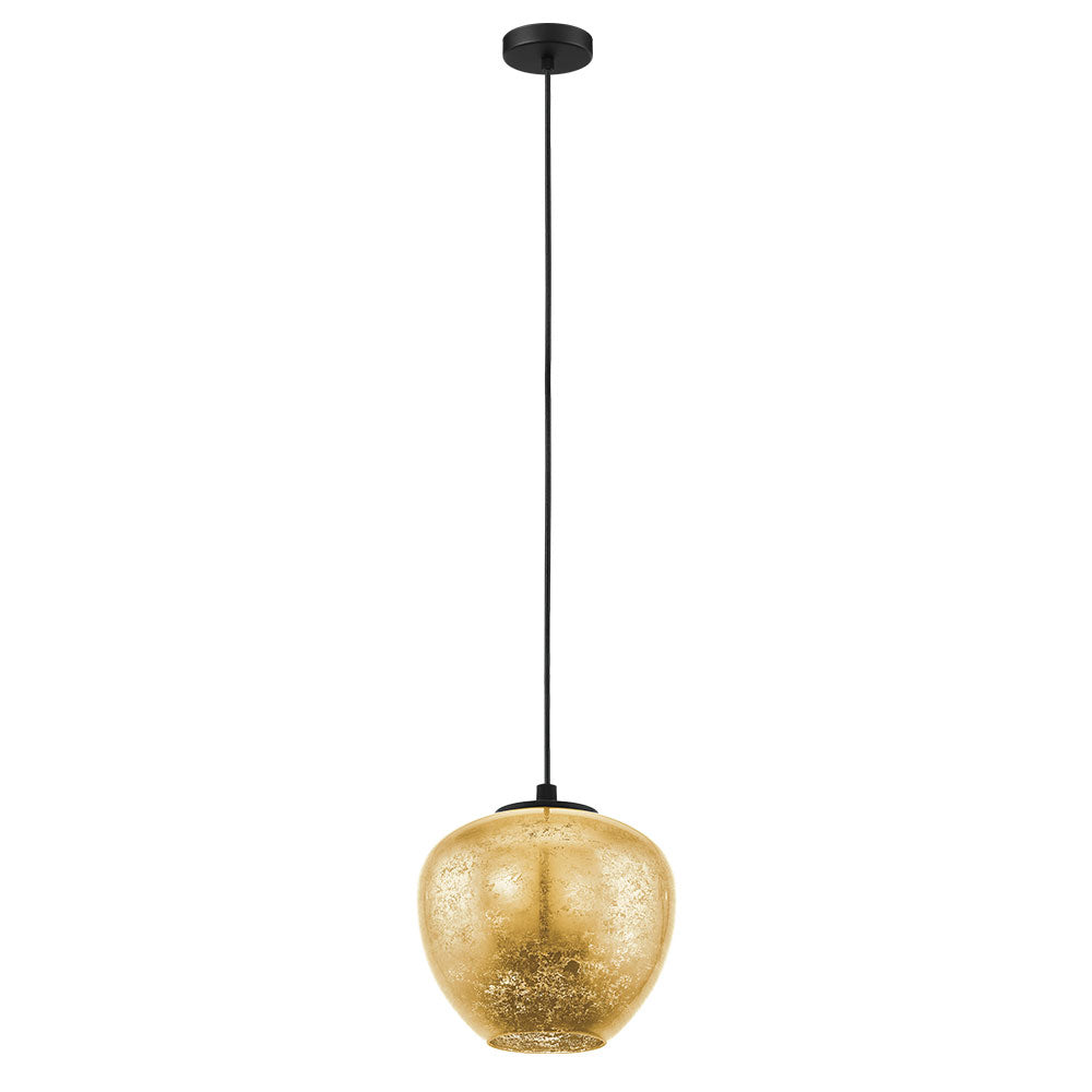 Eglo Canada - One Light Pendant - Priorat - Black- Union Lighting Luminaires Decor