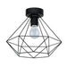 Eglo Canada - One Light Ceiling Mount - Tarbes - Matte Black- Union Lighting Luminaires Decor