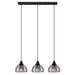 Eglo Canada - Three Light Pendant - Belser - Black- Union Lighting Luminaires Decor