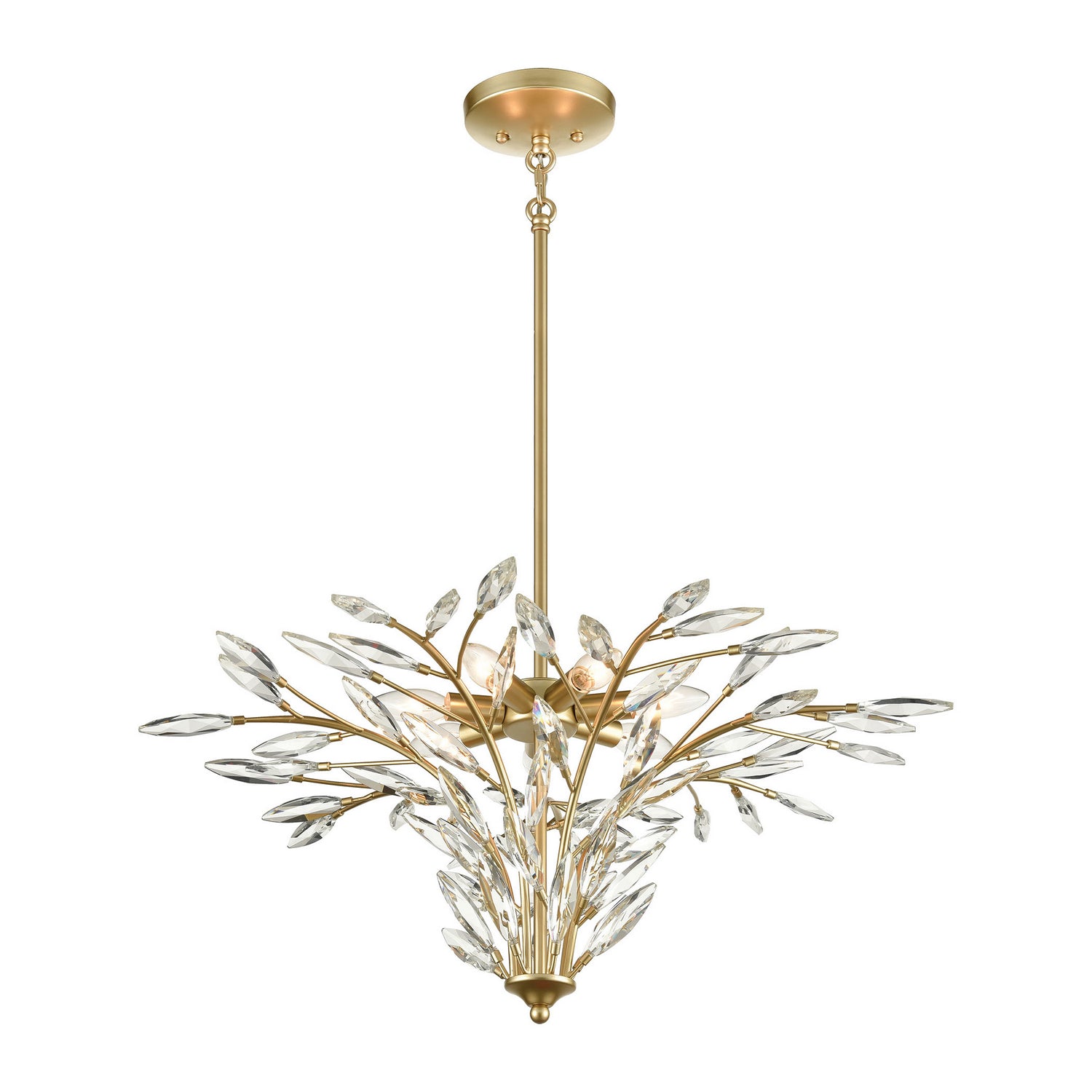ELK Home - Seven Light Chandelier - Flora Grace - Champagne Gold- Union Lighting Luminaires Decor