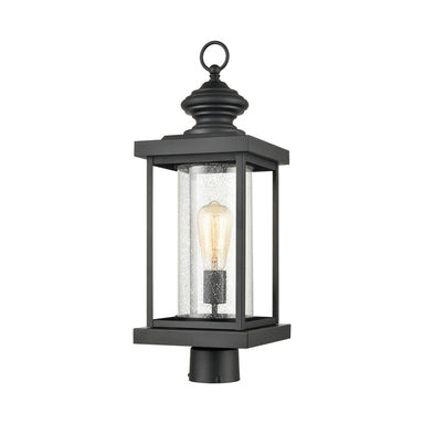 ELK Home - One Light Outdoor Post Mount - Minersville - Matte Black- Union Lighting Luminaires Decor