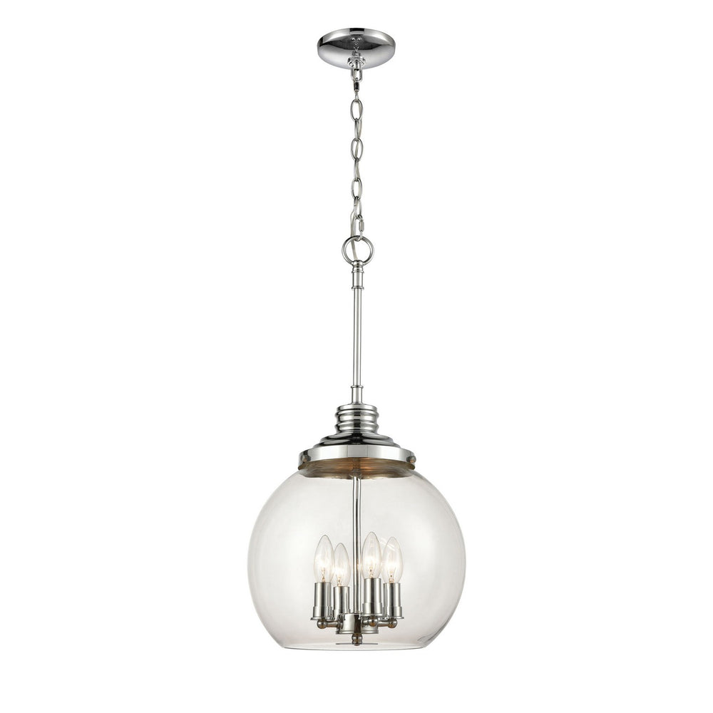 ELK Home - Four Light Pendant - Chandra - Polished Chrome- Union Lighting Luminaires Decor