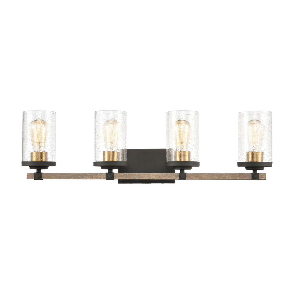 ELK Home - Four Light Vanity - Geringer - Charcoal- Union Lighting Luminaires Decor