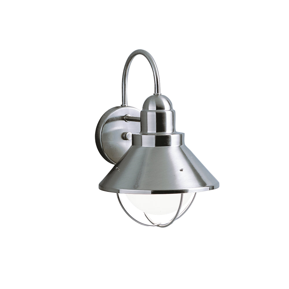 Kichler Canada - One Light Outdoor Wall Mount - Seaside - Brushed Nickel- Union Lighting Luminaires Decor
