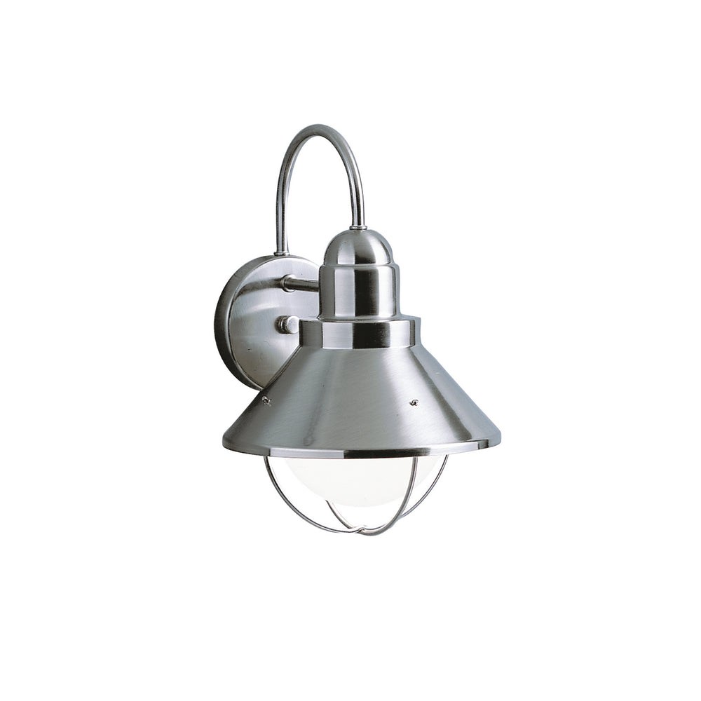 Kichler Canada - One Light Outdoor Wall Mount - Seaside - Brushed Nickel- Union Lighting Luminaires Decor