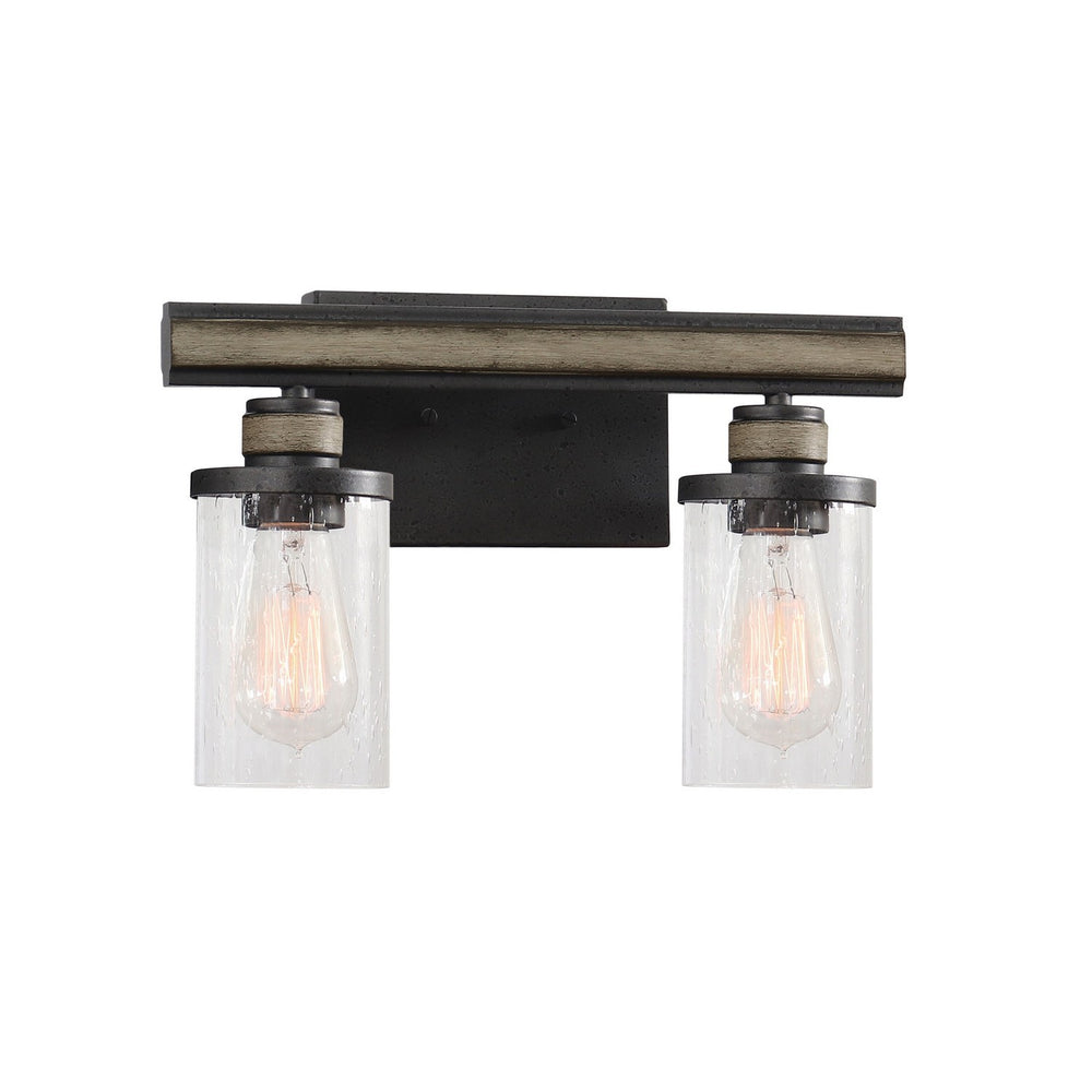 ELK Home - Two Light Vanity - Beaufort - Anvil Iron- Union Lighting Luminaires Decor