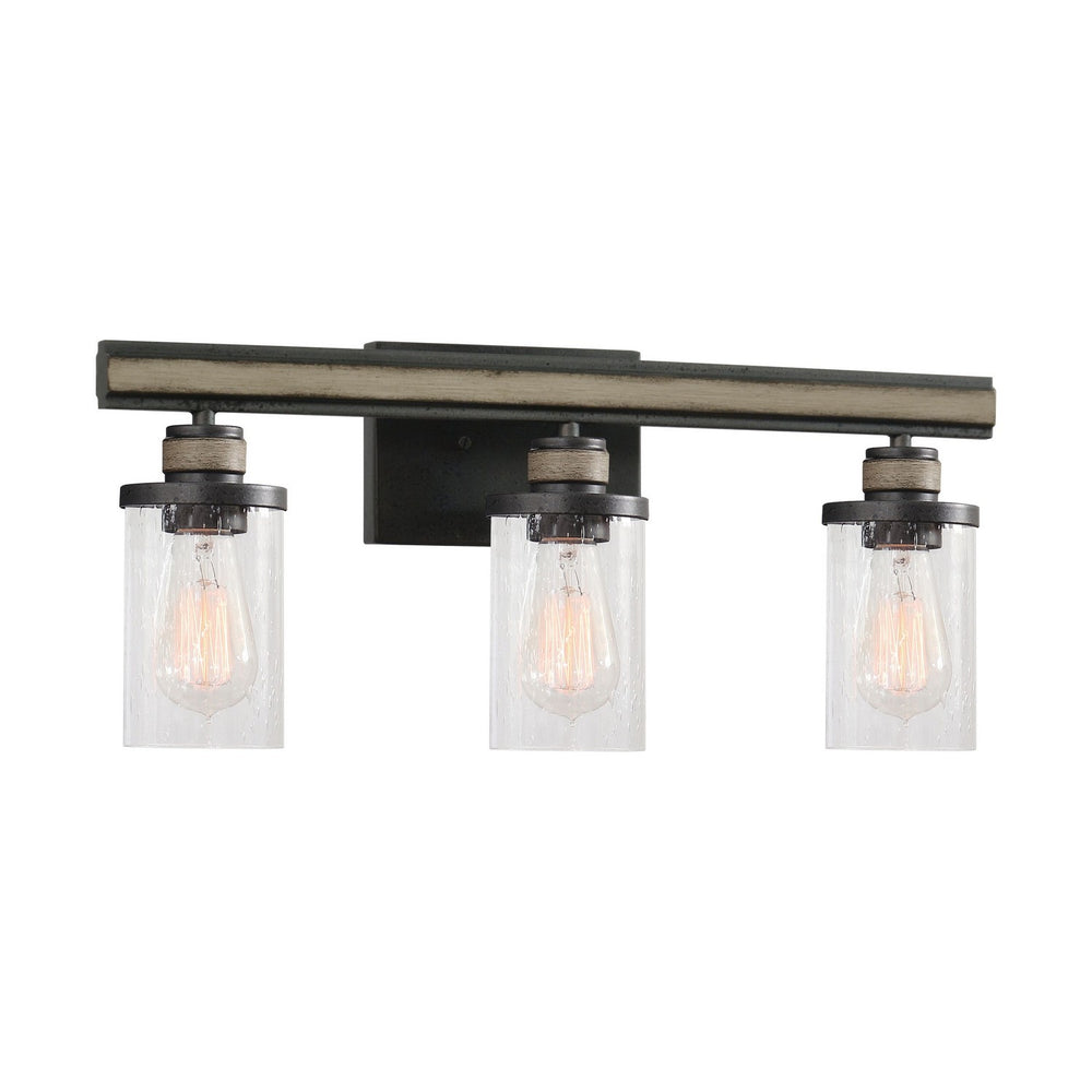 ELK Home - Three Light Vanity - Beaufort - Anvil Iron- Union Lighting Luminaires Decor