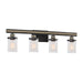 ELK Home - Four Light Vanity - Beaufort - Anvil Iron- Union Lighting Luminaires Decor