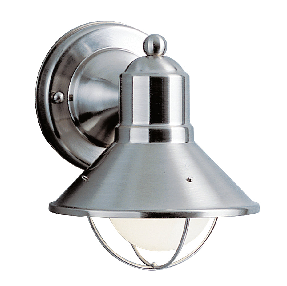 Kichler Canada - One Light Outdoor Wall Mount - Seaside - Brushed Nickel- Union Lighting Luminaires Decor