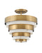 Hinkley Canada - LED Foyer Pendant - Echelon - Heritage Brass- Union Lighting Luminaires Decor