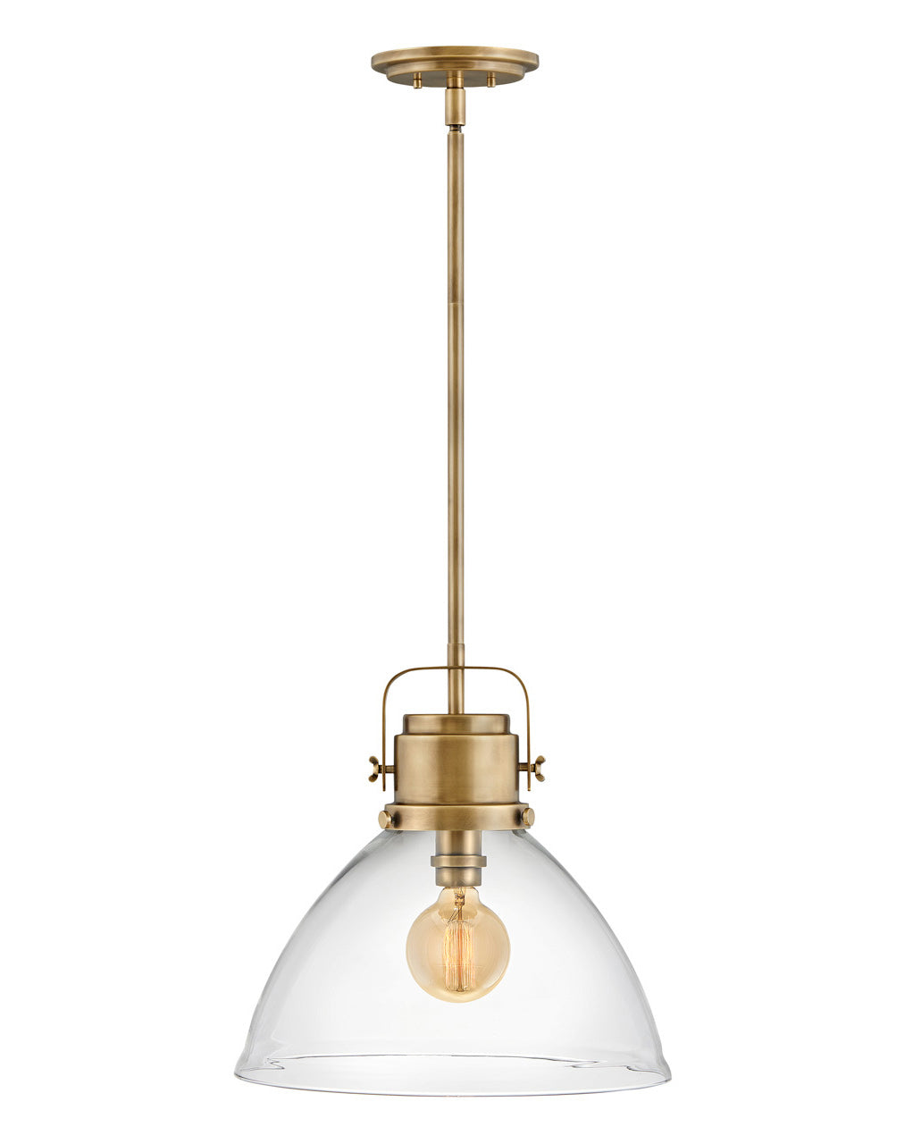 Hinkley Canada - LED Pendant - Malone - Heritage Brass- Union Lighting Luminaires Decor