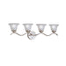 Kichler Canada - Four Light Bath - Dover - Brushed Nickel- Union Lighting Luminaires Decor