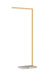 Visual Comfort Modern - LED Floor Lamp - Klee - Natural Brass/White Marble- Union Lighting Luminaires Decor