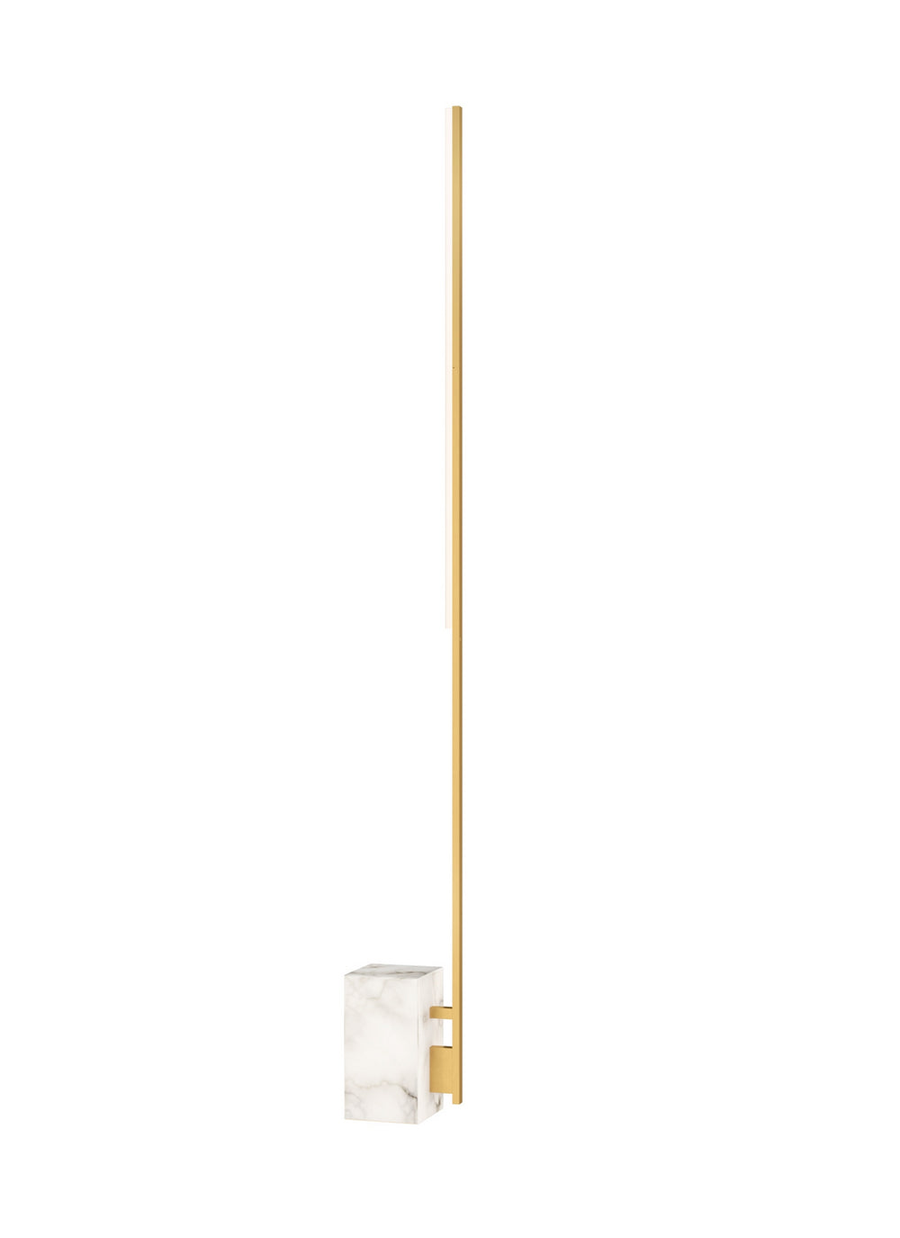 Visual Comfort Modern - LED Table Lamp - Klee - Natural Brass/White Marble- Union Lighting Luminaires Decor